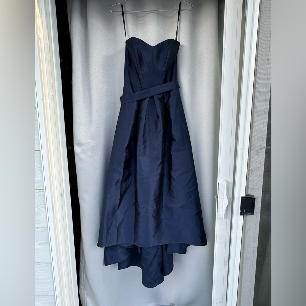 Alfred Sung strapless hi/low dress